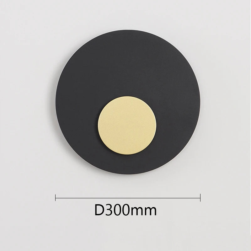 applique murale led lune dorée style nordique décoratif