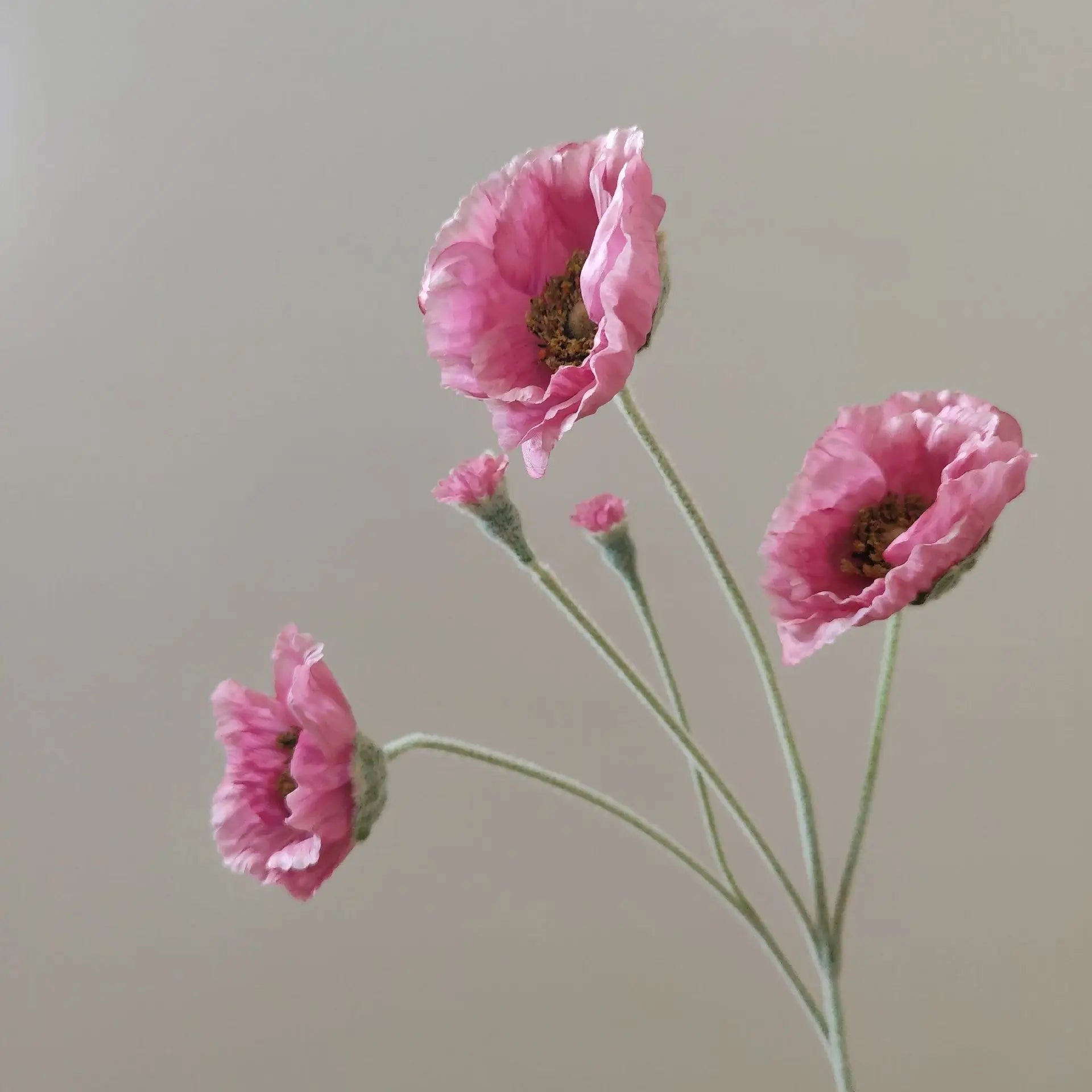 fleurs artificielles de pavot pour décoration mariage jardin et DIY - vue 13 sur 15