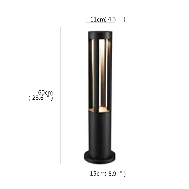 Contemporary outdoor LED lamp for garden and courtyard - vue 11 sur 47