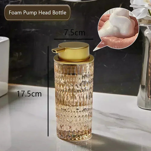 bouteille de savon en verre pour salle de bain élégante et pratique - vue 16 sur 24