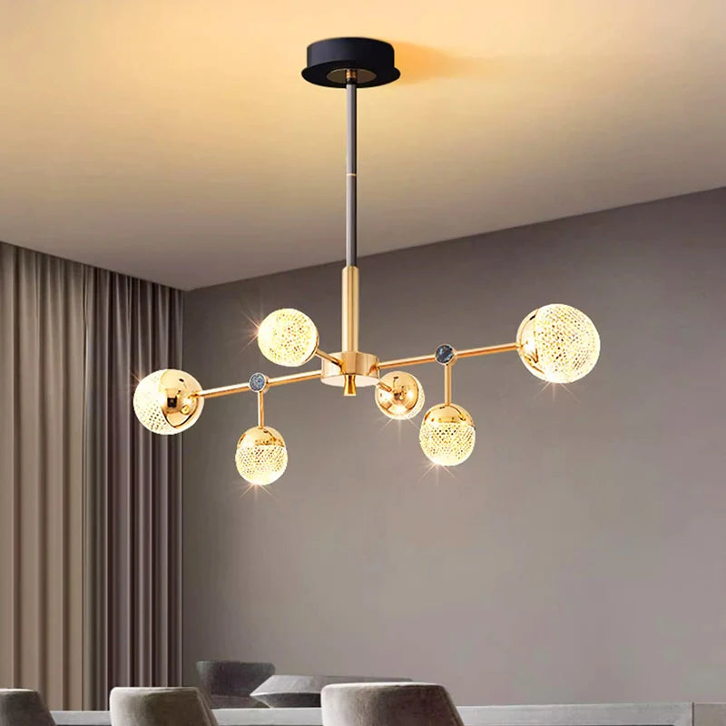 lustre Décoration de la maison salle à manger éclairage intérieur salon fantaisie - vue 5 sur 10