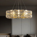lustre nordique en cuivre led monté en surface moderne et luxueux