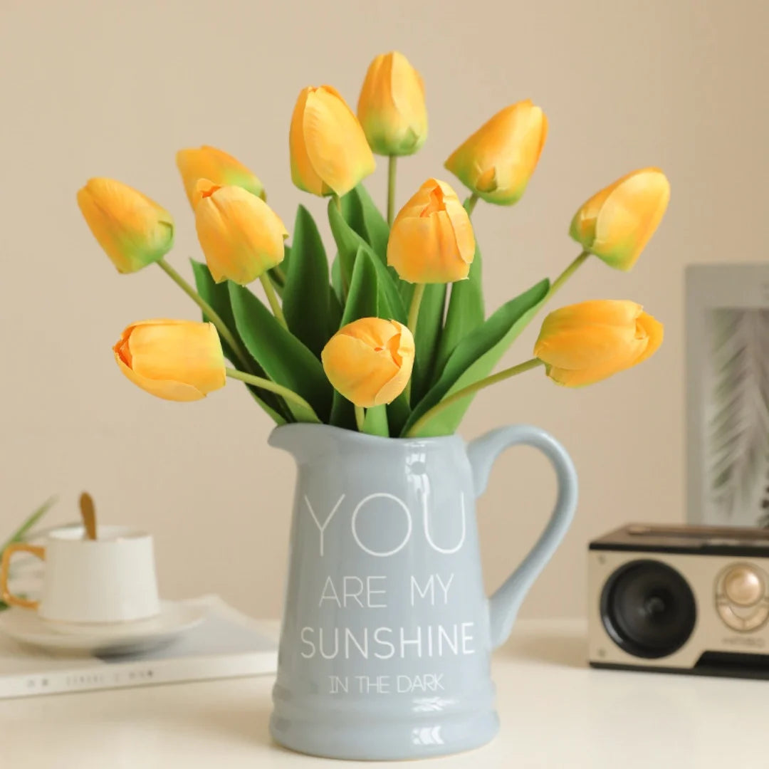 décoration de pâques tulipe en soie pour mariage et printemps - vue 4 sur 14