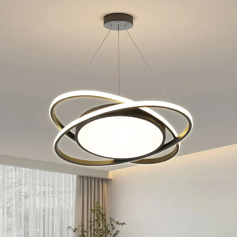 plafonnier led suspendu design moderne pour intérieur décoratif - vue 5 sur 18