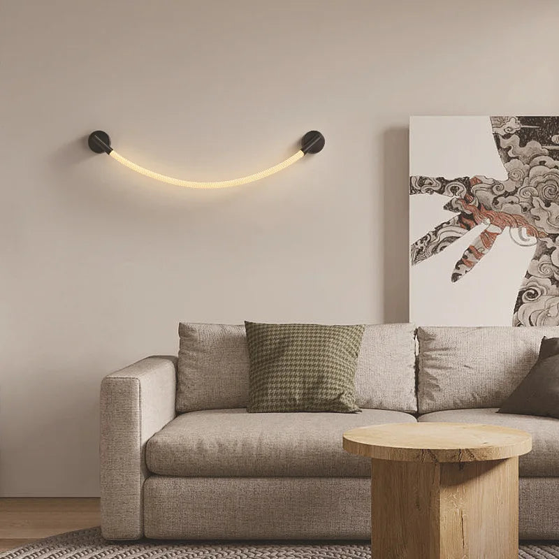 lampe led en silicone minimaliste de luxe flexible artistique - vue 4 sur 10