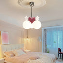 lustre lumière résine angle plafond enfant fille