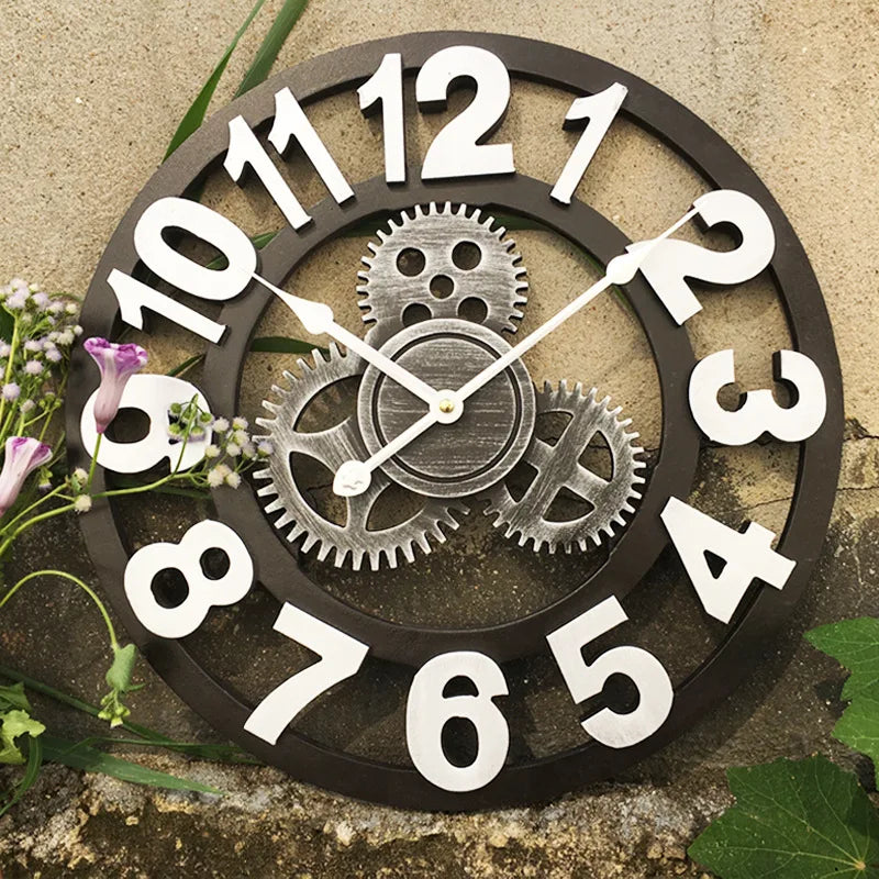 autocollants muraux rétro pour décoration horloge alarme tendance - vue 4 sur 7
