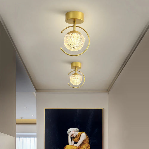 plafonnier led acrylique éclairage luxe intérieur gradation continue - vue 6 sur 10