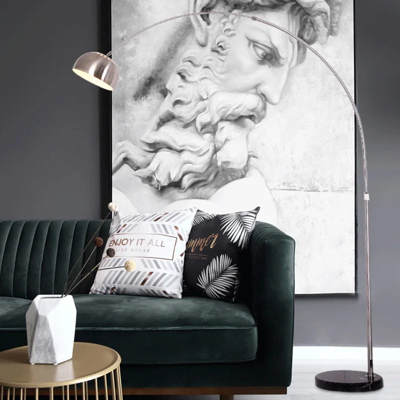 Minimalist Italian Nordic fishing floor lamp - vue 4 sur 9
