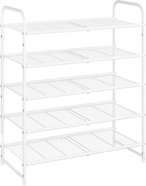 Zapatero apilable de 5 Niveles, Estante de Almacenamiento Organizador - vue 9 sur 8