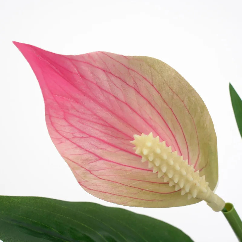 plantes artificielles tropicales monstera anthurium pour décoration intérieure - vue 6 sur 12