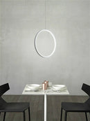 LED moderne anneau cercle suspension lumières rond Lustre décor à la maison pour salon éclairage intérieur noir Lustre luminaire