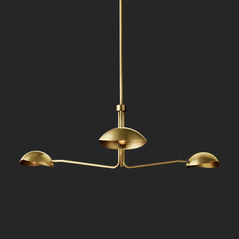 Lustre Moderne style néoclassique couleur cuivre - vue 5 sur 16