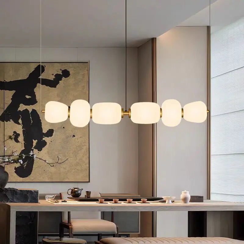 lustre en verre minimaliste moderne pour espaces créatifs et bars - vue 4 sur 7