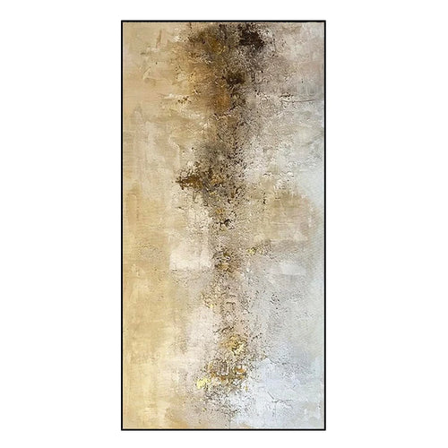 Customizable, Hand-painted Abstract Decorative Painting, Living Room Background Wall Hanging Painting Gold Foil, Canvas Painting - vue 10 sur 9