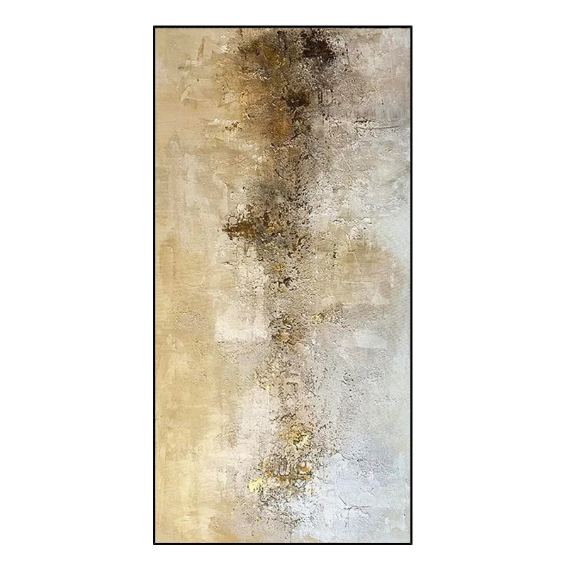 Customizable, Hand-painted Abstract Decorative Painting, Living Room Background Wall Hanging Painting Gold Foil, Canvas Painting - vue 9 sur 9