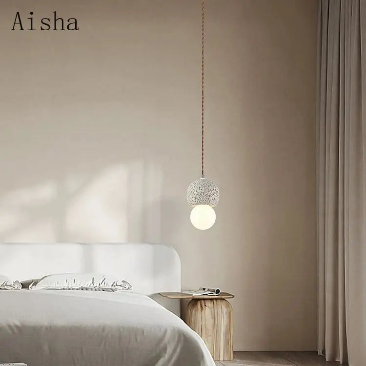 suspension wabi-sabi design luminaire nordique créatif pour intérieur - vue 4 sur 12