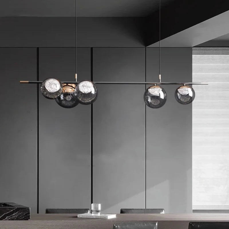 lustre nordique décoratif lampes suspendues éclairage intérieur - vue 6 sur 8