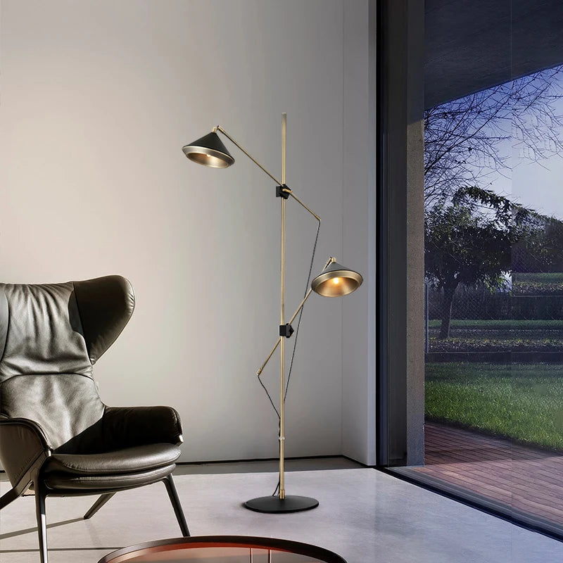 lampadaire moderne avec haut-parleur design luxe réglable - vue 3 sur 7