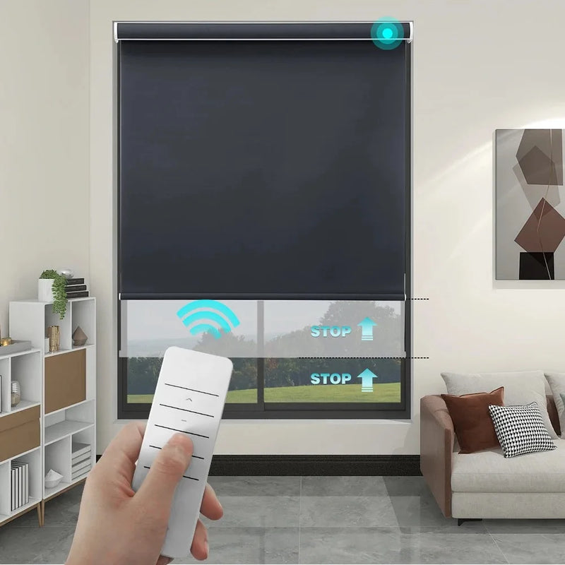 Store enrouleur motorisé wifi occultant protection uv intérieur