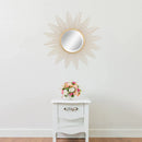 miroir décoratif en métal avec lunettes de soleil pour décoration intérieure