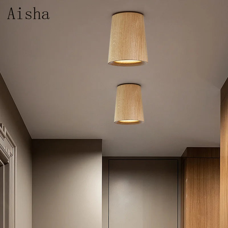 plafonnier nordique en frêne pour décoration intérieure et extérieure - vue 5 sur 9