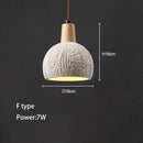 suspension wabi-sabi en ciment et travertin pour décoration intérieure