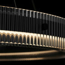 lustre led en anneau design nordique style italien moderne