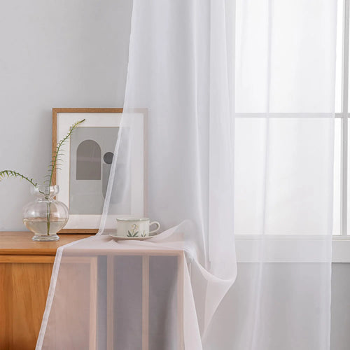 Voilage tulle extra long sur mesure hauts plafonds - vue 11 sur 10