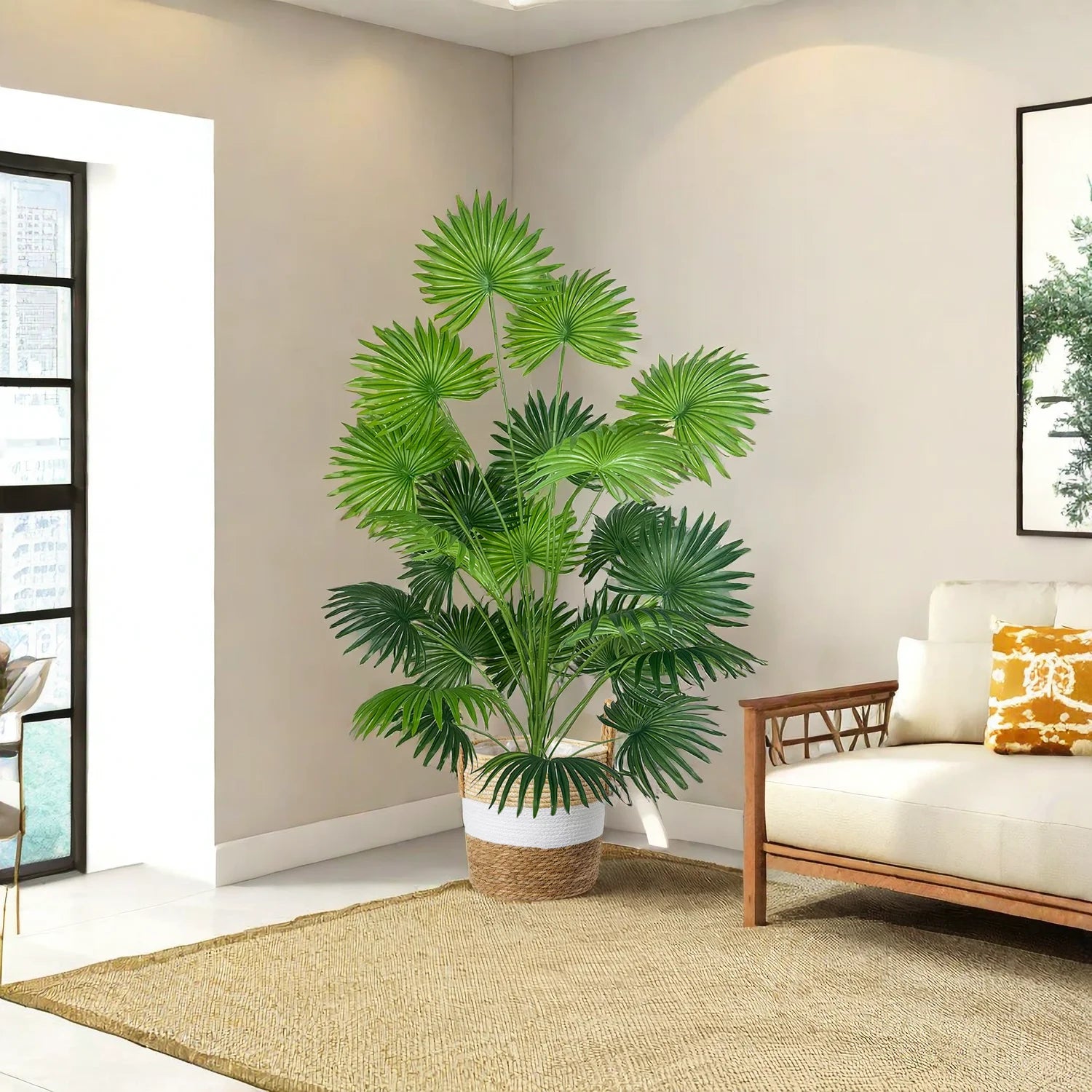 branche de palmier artificielle grande plante décorative pour intérieur - vue 3 sur 11