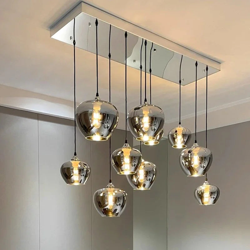 lustre en verre pour un éclairage intérieur élégant - vue 4 sur 7