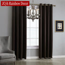Rideau occultant moderne pour salon chambre tissu uni