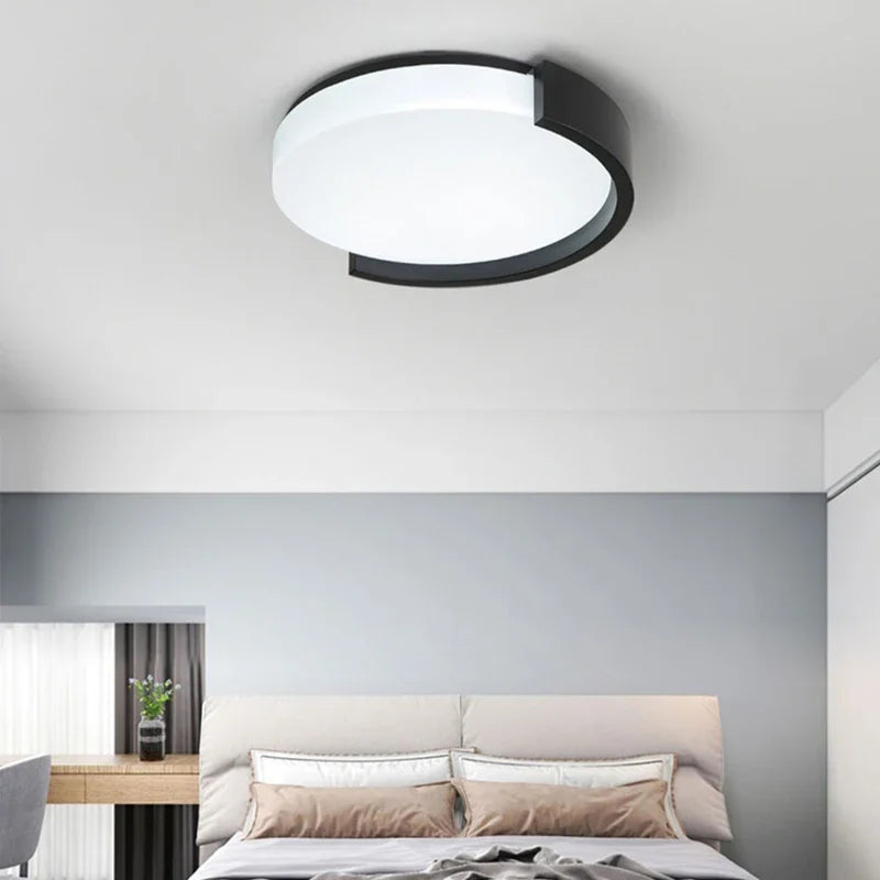 Plafonnier Led nordique lustres ronds pour chambre à manger salon balcon allée couloir entrée lumières Lustre Simple - vue 4 sur 10