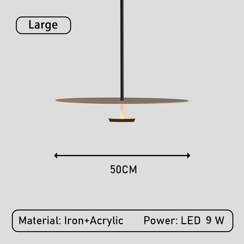lustre led annulaire minimaliste suspendu
