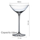 Verre cocktail design artistique margarita champagne verre pied