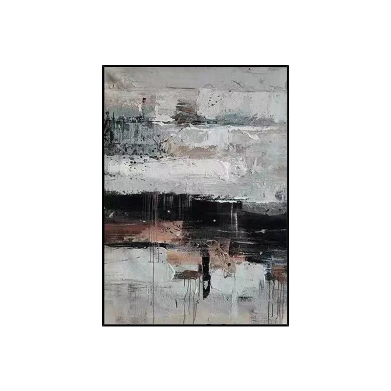peinture à l'huile personnalisable abstraite pour décoration intérieure