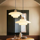 Minimalist glass chandelier for modern interior decor