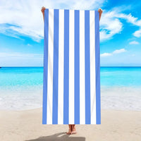 Minimalist striped quick-drying absorbent beach towel