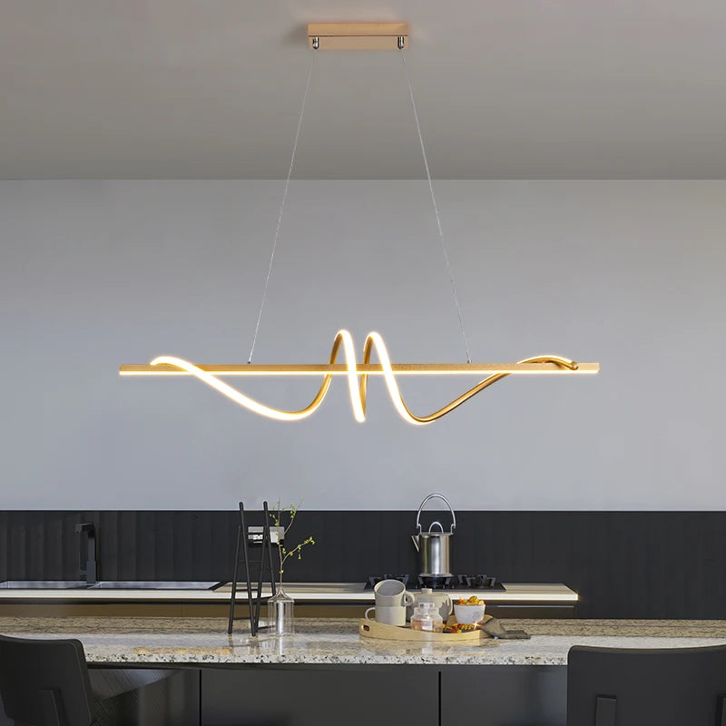 Modern minimalist decorative indoor LED pendant lamp - vue 5 sur 12
