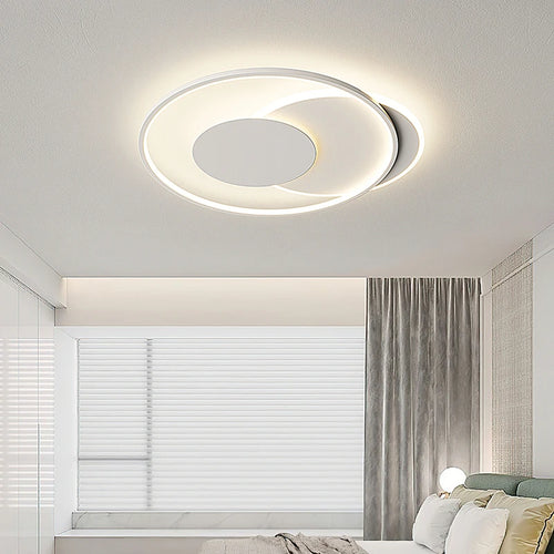plafonnier led minimaliste géométrique rectangulaire et rond