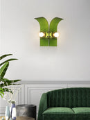 Retro coloured glass wall light for elegant décor