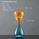 décoration sablier créative en verre pour intérieur élégant