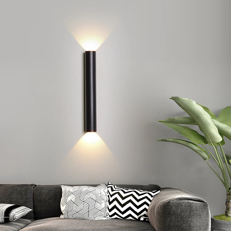 Modern nordic minimalist LED double head wall light - vue 4 sur 14