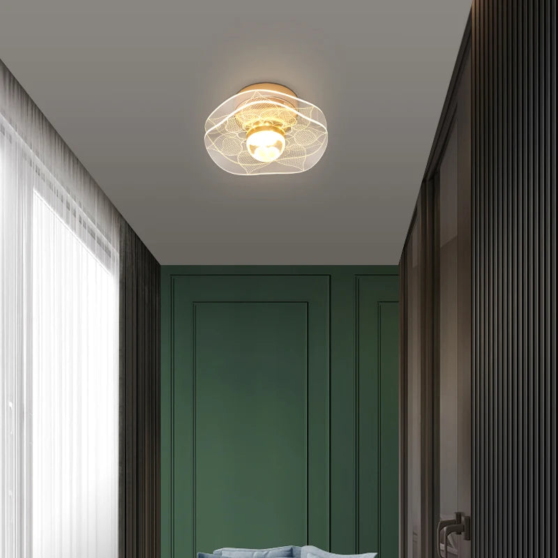 plafonnier led moderne nordique pour intérieur et balcon - vue 5 sur 13