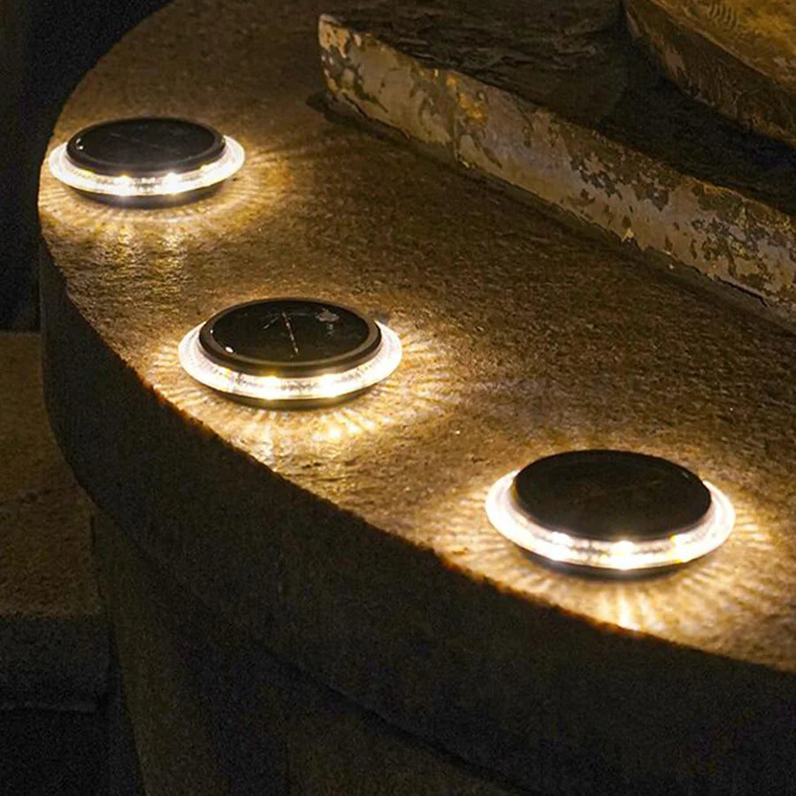 Lampe solaire au sol à 8led - vue 3 sur 10