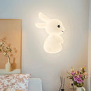 Applique murale de lapin mignon LED lampe de chambre d'enfant moderne Simple chaud chambre de bébé pépinière petite fille garçon chambre chevet appliques murales