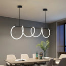 Minimalist designer chandelier for bar and dining space decor