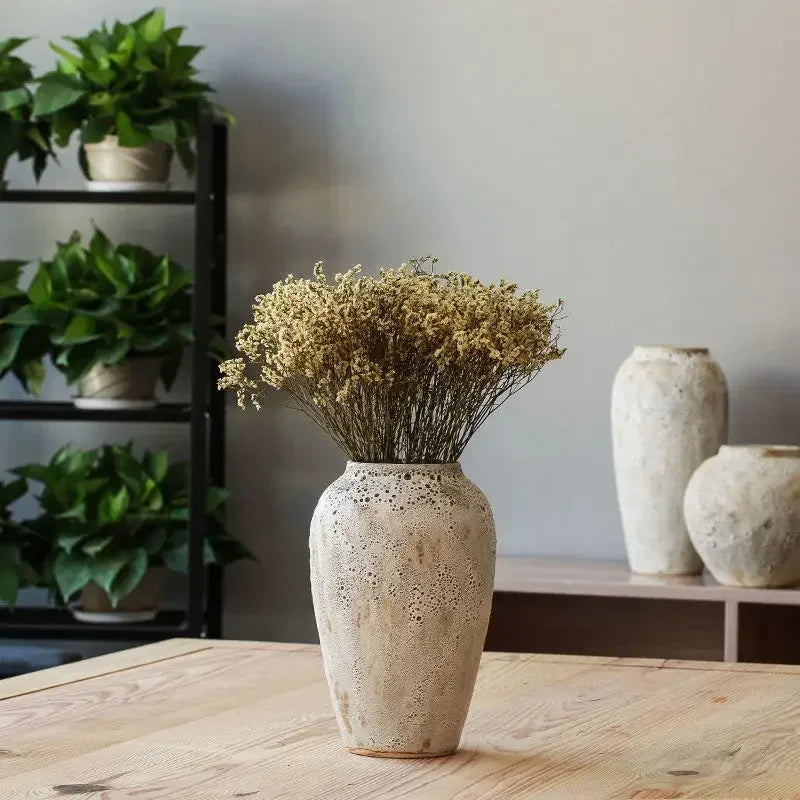 vase rétro en céramique pour fleurs et décoration - vue 9 sur 9
