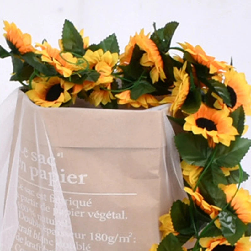 décoration de tournesol artificiel pour mariage et fêtes - vue 5 sur 7