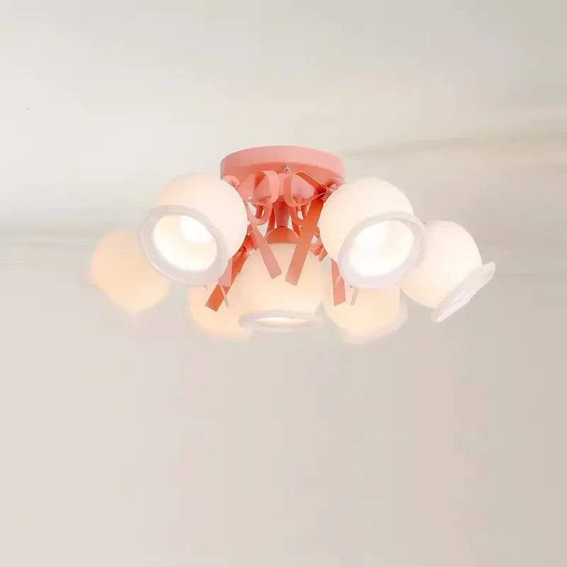plafonnier style crème pour chambre de princesse et filles - vue 3 sur 9